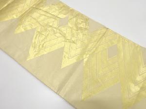 アンティーク　幾何学模様織り出し袋帯（材料）